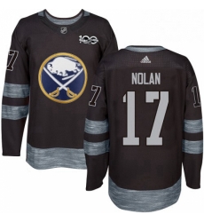 Mens Adidas Buffalo Sabres 17 Jordan Nolan Authentic Black 1917 2017 100th Anniversary NHL Jersey Mens Adidas Buffalo Sabres 17 Jordan Nolan Authentic Black 1917 2017 100th Anniversary NHL Jersey