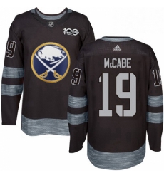 Mens Adidas Buffalo Sabres 19 Jake McCabe Authentic Black 1917 2017 100th Anniversary NHL Jersey Mens Adidas Buffalo Sabres 19 Jake McCabe Authentic Black 1917 2017 100th Anniversary NHL Jersey