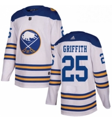 Mens Adidas Buffalo Sabres 25 Seth Griffith Authentic White 2018 Winter Classic NHL Jersey Mens Adidas Buffalo Sabres 25 Seth Griffith Authentic White 2018 Winter Classic NHL Jersey