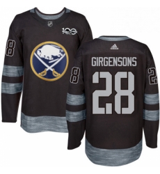 Mens Adidas Buffalo Sabres 28 Zemgus Girgensons Premier Black 1917 2017 100th Anniversary NHL Jersey Mens Adidas Buffalo Sabres 28 Zemgus Girgensons Premier Black 1917 2017 100th Anniversary NHL Jersey