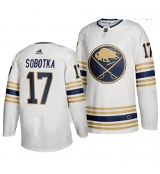 Sabres 17 Vladimir Sobotka White 50th Anniversary Adidas Jersey Sabres 17 Vladimir Sobotka White 50th Anniversary Adidas Jersey