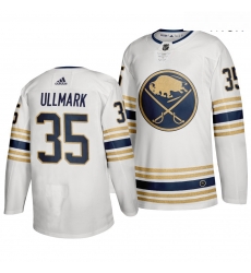 Sabres 35 Linus Ullmark White 50th Anniversary Adidas Jersey Sabres 35 Linus Ullmark White 50th Anniversary Adidas Jersey