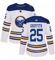Womens Adidas Buffalo Sabres 25 Seth Griffith Authentic White 2018 Winter Classic NHL Jersey Womens Adidas Buffalo Sabres 25 Seth Griffith Authentic White 2018 Winter Classic NHL Jersey