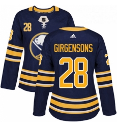 Womens Adidas Buffalo Sabres 28 Zemgus Girgensons Premier Navy Blue Home NHL Jersey Womens Adidas Buffalo Sabres 28 Zemgus Girgensons Premier Navy Blue Home NHL Jersey