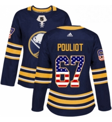 Womens Adidas Buffalo Sabres 67 Benoit Pouliot Authentic Navy Blue USA Flag Fashion NHL Jersey Womens Adidas Buffalo Sabres 67 Benoit Pouliot Authentic Navy Blue USA Flag Fashion NHL Jersey