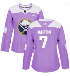 Womens Adidas Buffalo Sabres 7 Rick Martin Authentic Purple Fights Cancer Practice NHL Jersey Womens Adidas Buffalo Sabres 7 Rick Martin Authentic Purple Fights Cancer Practice NHL Jersey