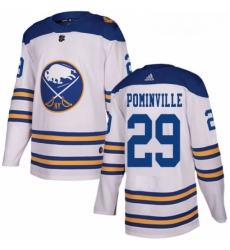 Youth Adidas Buffalo Sabres 29 Jason Pominville Authentic White 2018 Winter Classic NHL Jersey Youth Adidas Buffalo Sabres 29 Jason Pominville Authentic White 2018 Winter Classic NHL Jersey
