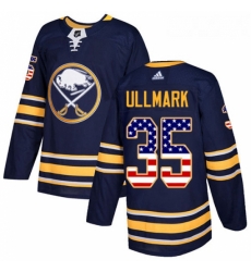 Youth Adidas Buffalo Sabres 35 Linus Ullmark Authentic Navy Blue USA Flag Fashion NHL Jersey Youth Adidas Buffalo Sabres 35 Linus Ullmark Authentic Navy Blue USA Flag Fashion NHL Jersey