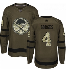 Youth Adidas Buffalo Sabres 4 Josh Gorges Premier Green Salute to Service NHL Jersey Youth Adidas Buffalo Sabres 4 Josh Gorges Premier Green Salute to Service NHL Jersey