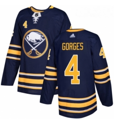 Youth Adidas Buffalo Sabres 4 Josh Gorges Premier Navy Blue Home NHL Jersey Youth Adidas Buffalo Sabres 4 Josh Gorges Premier Navy Blue Home NHL Jersey