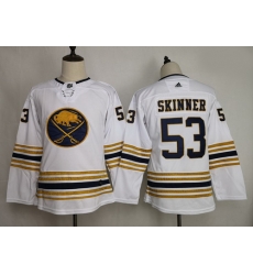 Youth Sabres 53 Jeff Skinner White 50th Anniversary Adidas Jersey Youth Sabres 53 Jeff Skinner White 50th Anniversary Adidas Jersey