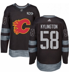 Mens Adidas Calgary Flames 58 Oliver Kylington Authentic Black 1917 2017 100th Anniversary NHL Jersey Mens Adidas Calgary Flames 58 Oliver Kylington Authentic Black 1917 2017 100th Anniversary NHL Jersey