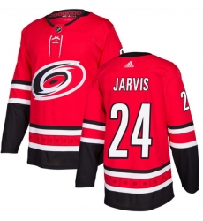 Men Carolina Hurricanes 24 Seth Jarvis Red Stitched Jersey Men Carolina Hurricanes 24 Seth Jarvis Red Stitched Jersey