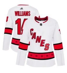 Women Hurricanes 14 Justin Williams White Road Authentic Stitched Hockey Jersey Women Hurricanes 14 Justin Williams White Road Authentic Stitched Hockey Jersey