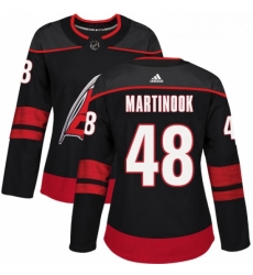 Womens Adidas Carolina Hurricanes 48 Jordan Martinook Premier Black Alternate NHL Jersey Womens Adidas Carolina Hurricanes 48 Jordan Martinook Premier Black Alternate NHL Jersey