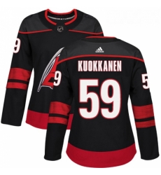 Womens Adidas Carolina Hurricanes 59 Janne Kuokkanen Premier Black Alternate NHL Jersey Womens Adidas Carolina Hurricanes 59 Janne Kuokkanen Premier Black Alternate NHL Jersey