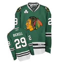 Blackhawks #29 Bryan Bickell Green Stitched NHL Jersey Blackhawks #29 Bryan Bickell Green Stitched NHL Jersey