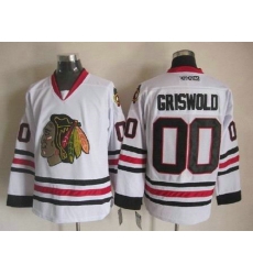 Chicago Blackhawks 00 GRISWOLD white jersey Chicago Blackhawks 00 GRISWOLD white jersey