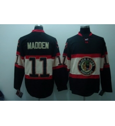 Chicago Blackhawks 11 Madden Black Jerseys New Third Chicago Blackhawks 11 Madden Black Jerseys New Third