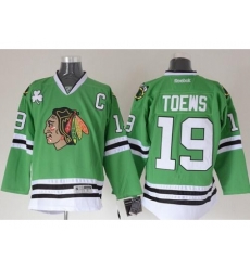 Chicago Blackhawks #19 Jonathan Toews Green Stitched NHL Jersey Chicago Blackhawks #19 Jonathan Toews Green Stitched NHL Jersey