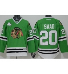 Chicago Blackhawks #20 Brandon Saad Green Stitched Jersey Chicago Blackhawks #20 Brandon Saad Green Stitched Jersey