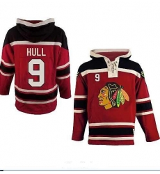 Chicago Blackhawks 9# Bobby Hull Hockey Red Color Hooded Sweatshirt Chicago Blackhawks 9# Bobby Hull Hockey Red Color Hooded Sweatshirt