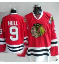 Chicago Blackhawks #9 Bobby Hull Hockey red jersey Chicago Blackhawks #9 Bobby Hull Hockey red jersey
