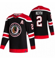Men Chicago Blackhawks 2 Duncan Keith Black Adidas 2020 21 Reverse Retro Alternate NHL Jersey Men Chicago Blackhawks 2 Duncan Keith Black Adidas 2020 21 Reverse Retro Alternate NHL Jersey