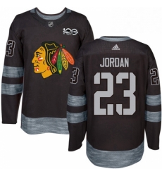 Mens Adidas Chicago Blackhawks 23 Michael Jordan Authentic Black 1917 2017 100th Anniversary NHL Jersey Mens Adidas Chicago Blackhawks 23 Michael Jordan Authentic Black 1917 2017 100th Anniversary NHL Jersey
