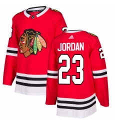 Mens Adidas Chicago Blackhawks 23 Michael Jordan Authentic Red Home NHL Jersey Mens Adidas Chicago Blackhawks 23 Michael Jordan Authentic Red Home NHL Jersey