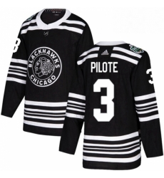 Mens Adidas Chicago Blackhawks 3 Pierre Pilote Authentic Black 2019 Winter Classic NHL Jersey Mens Adidas Chicago Blackhawks 3 Pierre Pilote Authentic Black 2019 Winter Classic NHL Jersey