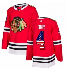 Mens Adidas Chicago Blackhawks 4 Bobby Orr Authentic Red USA Flag Fashion NHL Jersey Mens Adidas Chicago Blackhawks 4 Bobby Orr Authentic Red USA Flag Fashion NHL Jersey