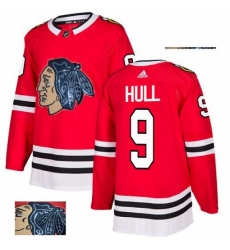 Mens Adidas Chicago Blackhawks 9 Bobby Hull Authentic Red Fashion Gold NHL Jersey Mens Adidas Chicago Blackhawks 9 Bobby Hull Authentic Red Fashion Gold NHL Jersey