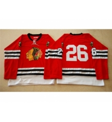 NHL Mitchell And Ness 1960-61 Chicago Blackhawks #26 Noname red Throwback jerseys NHL Mitchell And Ness 1960-61 Chicago Blackhawks #26 Noname red Throwback jerseys