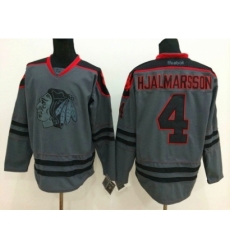 NHL chicago blackhawks #4 Nikals Hjalmarsson Charcoal Cross Check Jerseys NHL chicago blackhawks #4 Nikals Hjalmarsson Charcoal Cross Check Jerseys