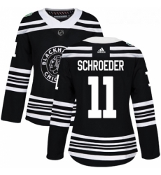 Womens Adidas Chicago Blackhawks 11 Jordan Schroeder Authentic Black 2019 Winter Classic NHL Jerse Womens Adidas Chicago Blackhawks 11 Jordan Schroeder Authentic Black 2019 Winter Classic NHL Jerse