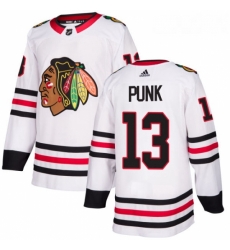 Womens Adidas Chicago Blackhawks 13 CM Punk Authentic White Away NHL Jersey Womens Adidas Chicago Blackhawks 13 CM Punk Authentic White Away NHL Jersey