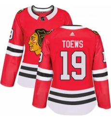 Womens Adidas Chicago Blackhawks 19 Jonathan Toews Authentic Red Home NHL Jersey Womens Adidas Chicago Blackhawks 19 Jonathan Toews Authentic Red Home NHL Jersey