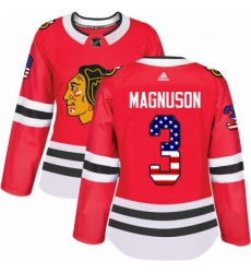 Womens Adidas Chicago Blackhawks 3 Keith Magnuson Authentic Red USA Flag Fashion NHL Jersey Womens Adidas Chicago Blackhawks 3 Keith Magnuson Authentic Red USA Flag Fashion NHL Jersey