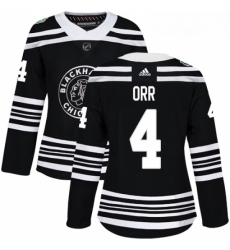 Womens Adidas Chicago Blackhawks 4 Bobby Orr Authentic Black 2019 Winter Classic NHL Jersey Womens Adidas Chicago Blackhawks 4 Bobby Orr Authentic Black 2019 Winter Classic NHL Jersey