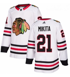 Youth Adidas Chicago Blackhawks 21 Stan Mikita Authentic White Away NHL Jersey Youth Adidas Chicago Blackhawks 21 Stan Mikita Authentic White Away NHL Jersey
