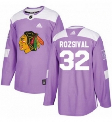 Youth Adidas Chicago Blackhawks 32 Michal Rozsival Authentic Purple Fights Cancer Practice NHL Jersey Youth Adidas Chicago Blackhawks 32 Michal Rozsival Authentic Purple Fights Cancer Practice NHL Jersey