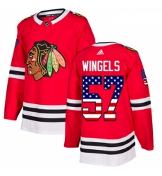 Youth Adidas Chicago Blackhawks 57 Tommy Wingels Authentic Red USA Flag Fashion NHL Jersey Youth Adidas Chicago Blackhawks 57 Tommy Wingels Authentic Red USA Flag Fashion NHL Jersey