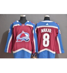 Avalanche 8 Cale Makar Blue Red Adidas Jersey Avalanche 8 Cale Makar Blue Red Adidas Jersey