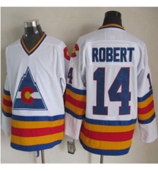 Colorado Avalanche #14 Rene Robert White CCM Throwback Stitched NHL Jersey Colorado Avalanche #14 Rene Robert White CCM Throwback Stitched NHL Jersey