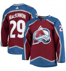Men Adidas Colorado Avalanche 29 Nathan MacKinnon Authentic Burgundy Red Home NHL Jersey Men Adidas Colorado Avalanche 29 Nathan MacKinnon Authentic Burgundy Red Home NHL Jersey