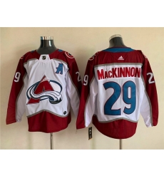 Men Colorado Avalanche 29 Nathan MacKinnon White Stitched Jersey Men Colorado Avalanche 29 Nathan MacKinnon White Stitched Jersey
