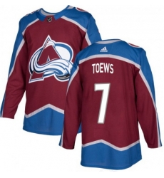 Men Colorado Avalanche 7 Devon Toews Burgundy Stitched NHL Jersey Men Colorado Avalanche 7 Devon Toews Burgundy Stitched NHL Jersey