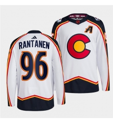 Men Colorado Avalanche 96 Mikko Rantanen 2022 23 White Reverse Retro Stitched Jersey Men Colorado Avalanche 96 Mikko Rantanen 2022 23 White Reverse Retro Stitched Jersey