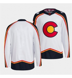 Men Colorado Avalanche Blank White 2022 23 Reverse Retro Stitched Jersey Men Colorado Avalanche Blank White 2022 23 Reverse Retro Stitched Jersey